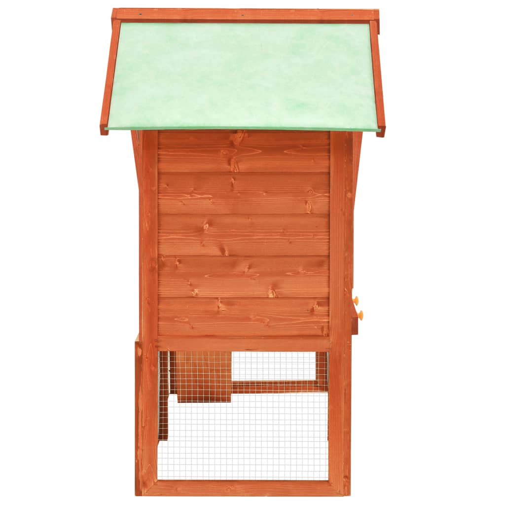 EU-Direct-vidaXL-170868-Outdoor-Rabbit-Hutch-140x63x120-cm-Solid-Firwood-Pet-Supplies-Dog-House-Pet--1952204-4