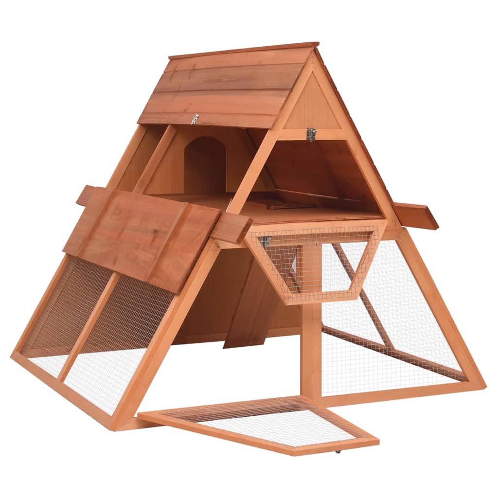 EU-Direct-vidaXL-171458-Outdoor-Rabbit-Hutch-152x127x1095-cm-Solid-Firwood-Pet-Supplies-Dog-House-Pe-1953068-2