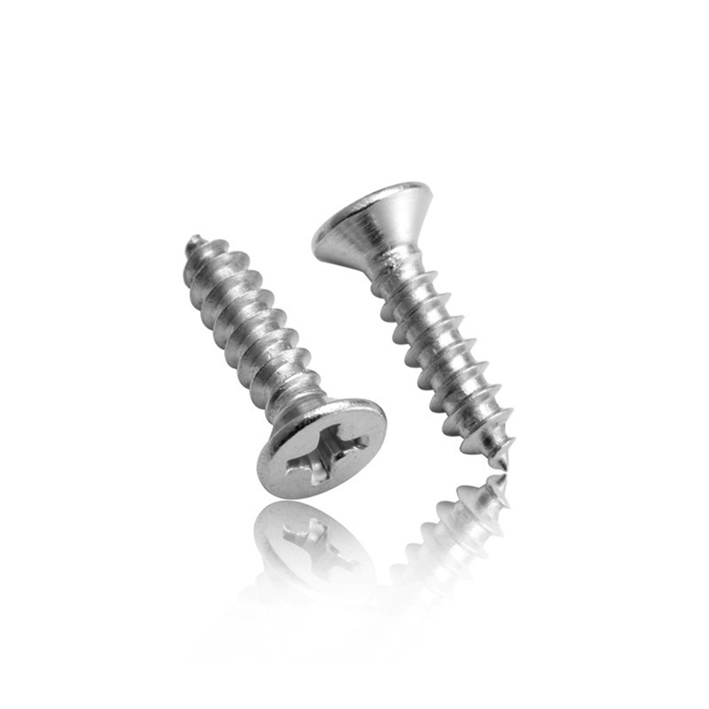 Suleve-M5SP2-100Pcs-M5-304-Stainless-Steel-Cross-Flat-Head-Self-Tapping-Screw-Wood-Screws-Speaker-Sc-1567332-2