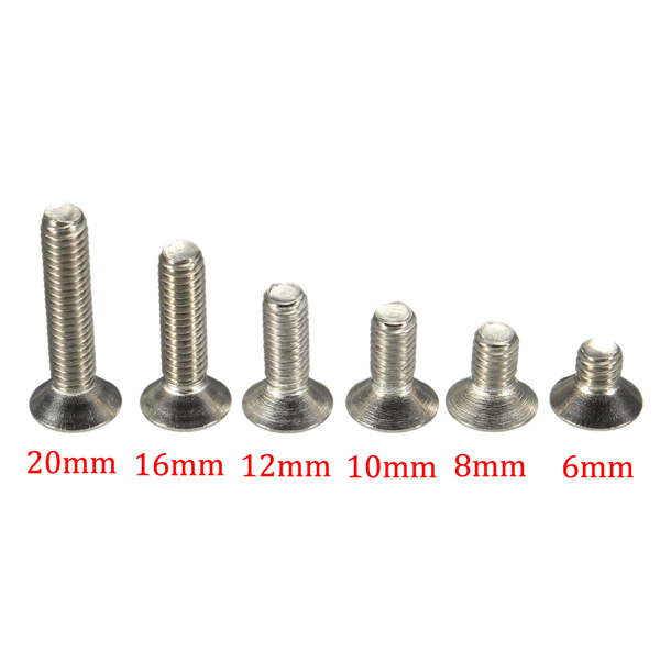 Sulevetrade-M4SH2-50pcs-Metric-M4-Stainless-Steel-Countersunk-Flat-Head-Hex-Socket-Cap-Screw-Bolts-1009560-2