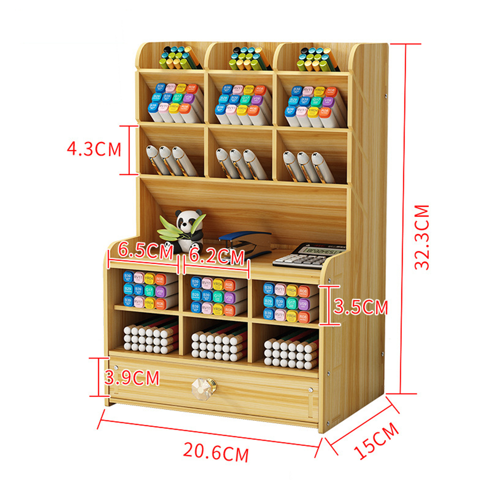 Wooden-Pen-Holder-7-Layers-Multi-Functional-DIY-Desktop-Stationary-Organizer-Home-Office-Supply-Stor-1786750-5