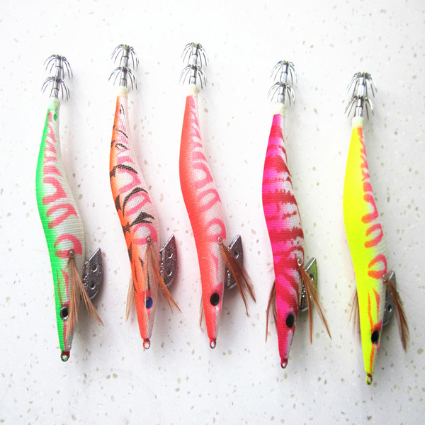 5-pcs-135cm20g-Wood-Shrimp-Squid-Lures-Bait-Bass-Hooks-908474-2