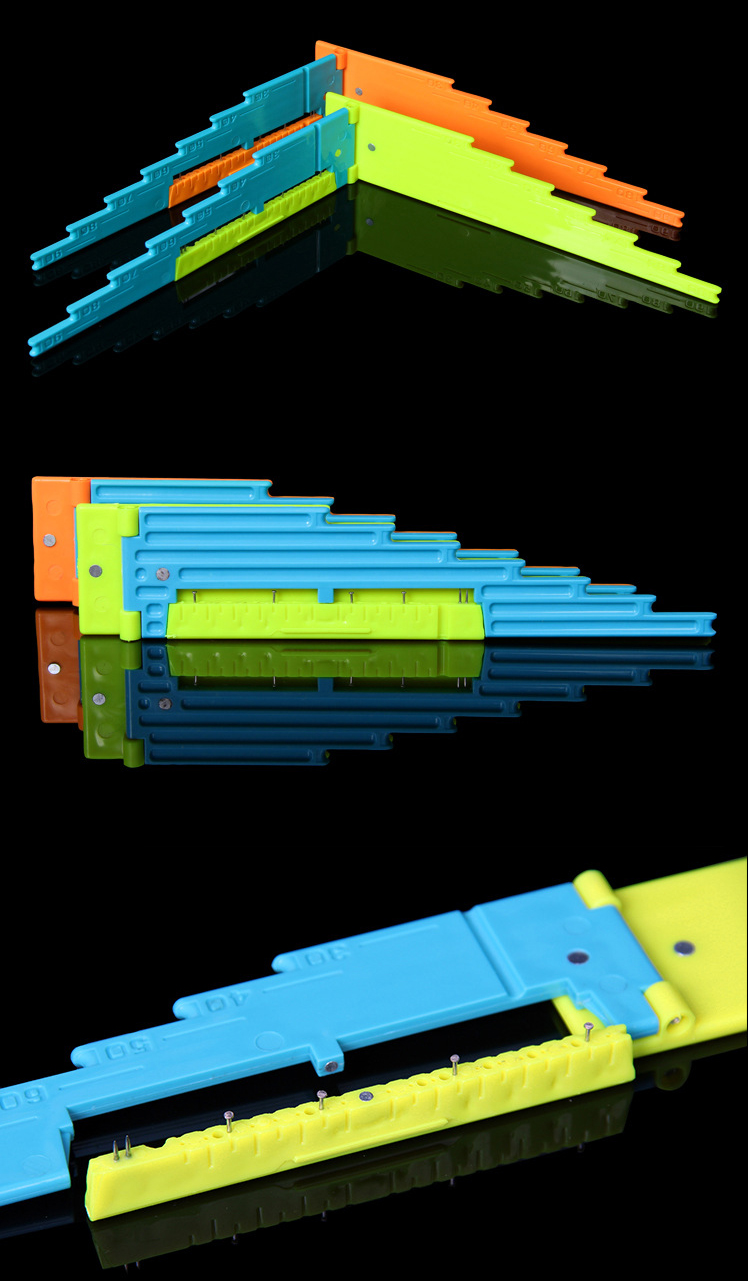 ABS-Fishing-Line-Length-Standard-Ruler-Embedded-Magnets-Sub-line-Knot-Tying-Tool-Line-Board-Hook-1079693-2