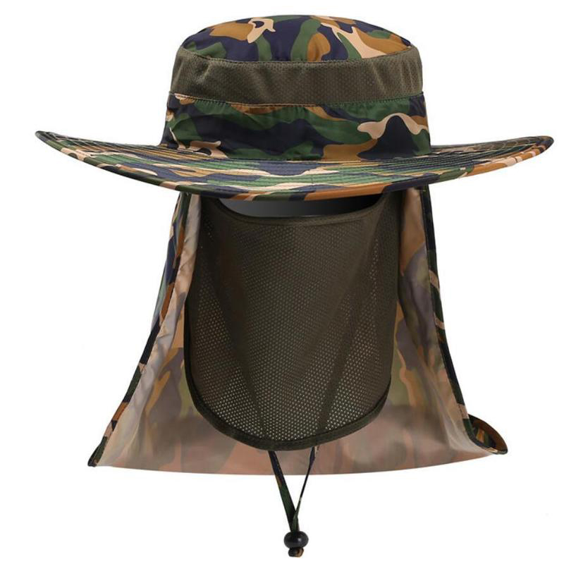 AOTU-Camouflage-Fishing-Hat-Adjustable-Anti-UV-Anti-Mosquito-Mesh-Mask-Camping-Hunting-Neck-Cover-Pr-1648503-2