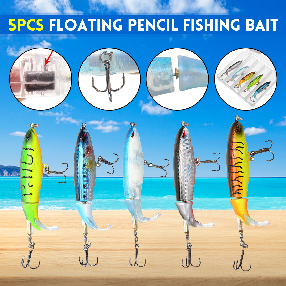 ZANLURE-5-Pieces-Simulation-Bait-Artificial-Fishing-Lure-Floating-Pencil-Fishing-Bait-Fishing-Lures-1808082-2