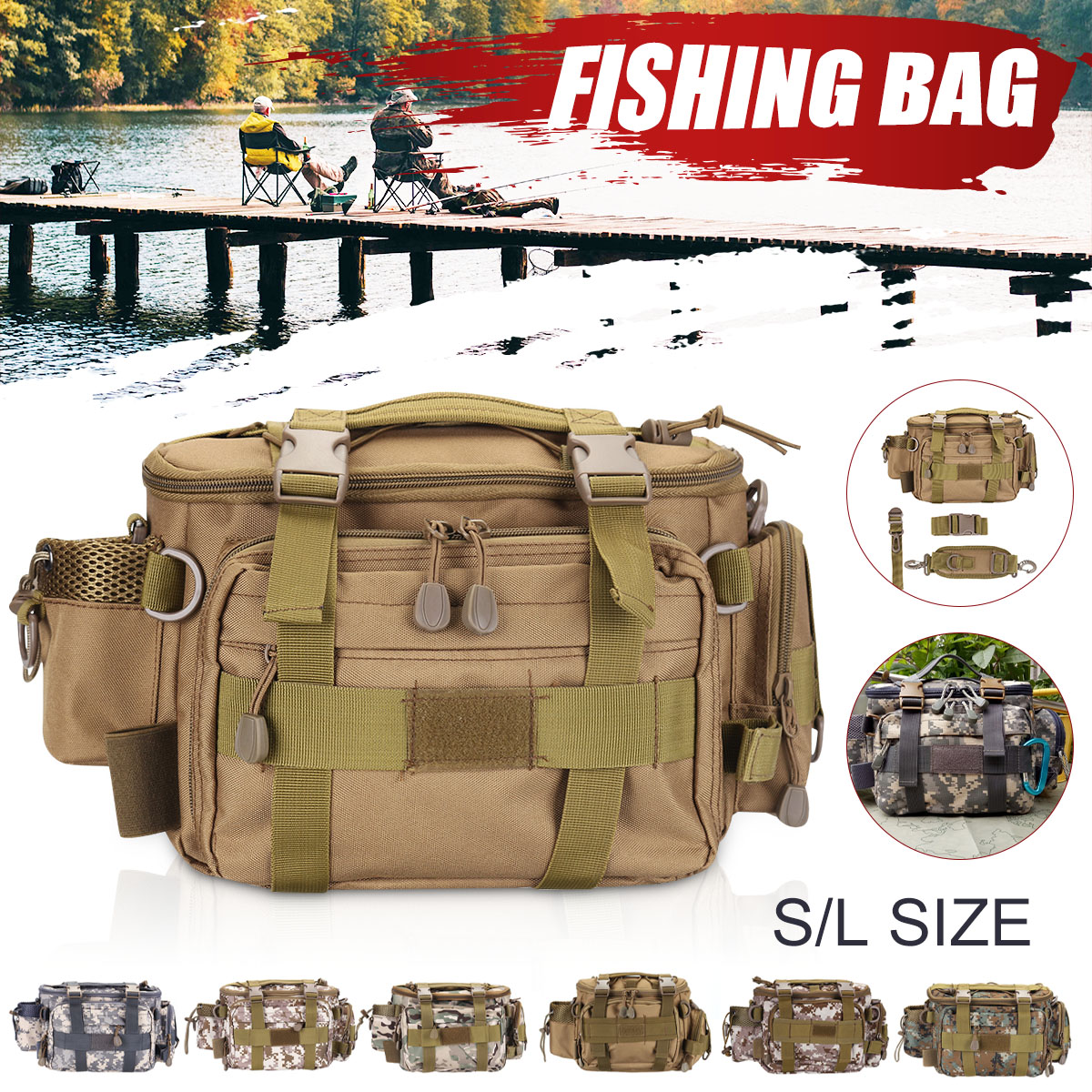 ZANLURE-600D-Oxford-Cloth-Fishing-Bag-Shoulder-Strap-Pocket-Handbag-Camera-Bag-Outdoor-Fishing-Gadge-1678581-1