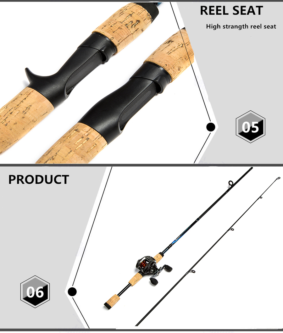 ZANLURE-Carbon-Fiber-18m-2-Section-SpinningCasting-Fishing-Rod-Wooden-Handle-Fishing-Pole-1358871-2