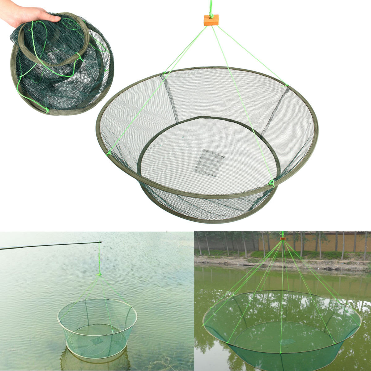 ZANLURE-Foldable-Fishing-Net-Prawn-Bait-Minnow-Crab-Shrimp-Drop-Harbour-Pond-Mesh-1129481-1