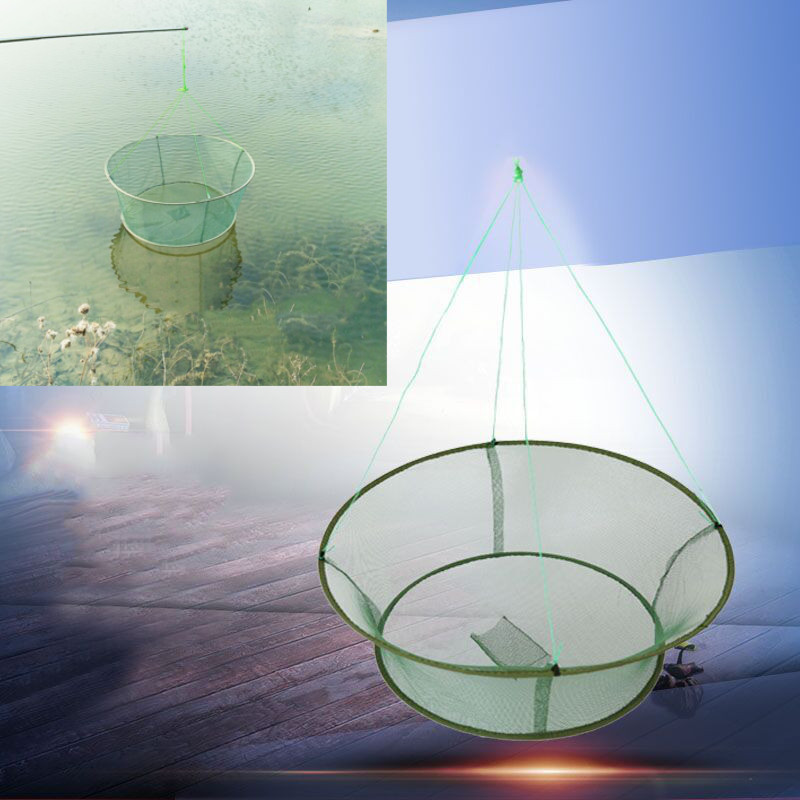 ZANLURE-Foldable-Fishing-Net-Prawn-Bait-Minnow-Crab-Shrimp-Drop-Harbour-Pond-Mesh-1129481-2