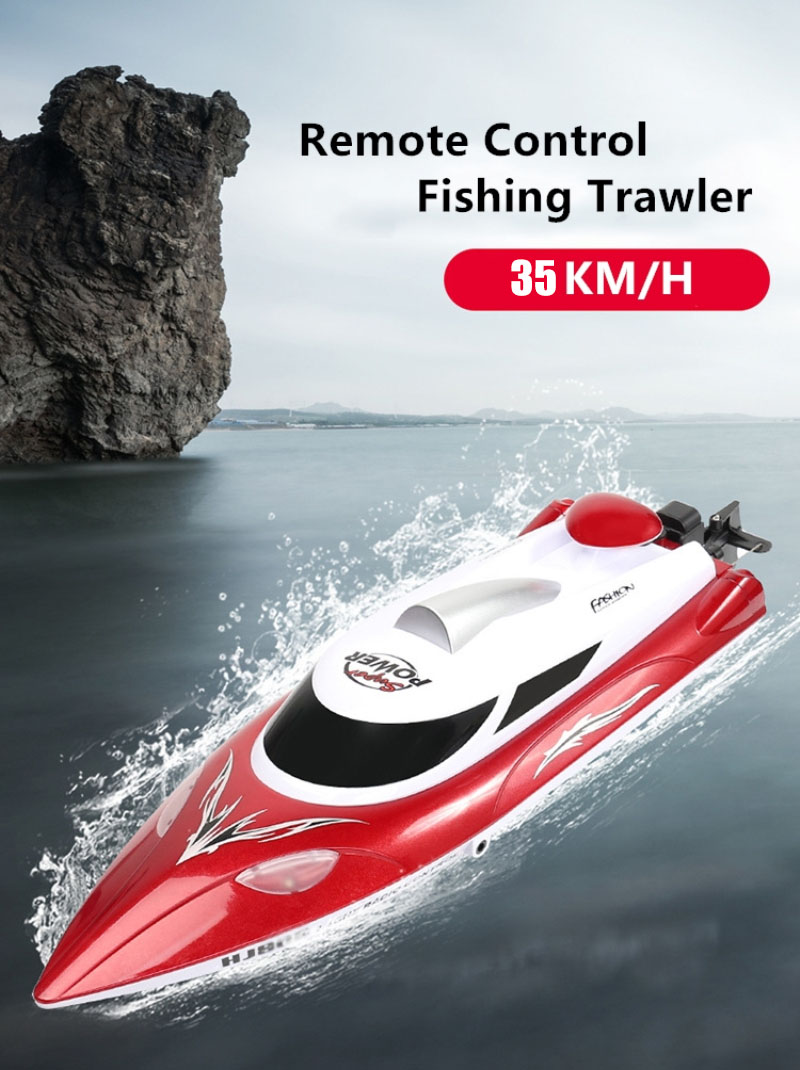 ZANLURE-HJ809-35KMH-High-Speed-Remote-Controlled-Fishing-Net-Release-RC-Boat-Waterproof-200M-Control-1873532-1