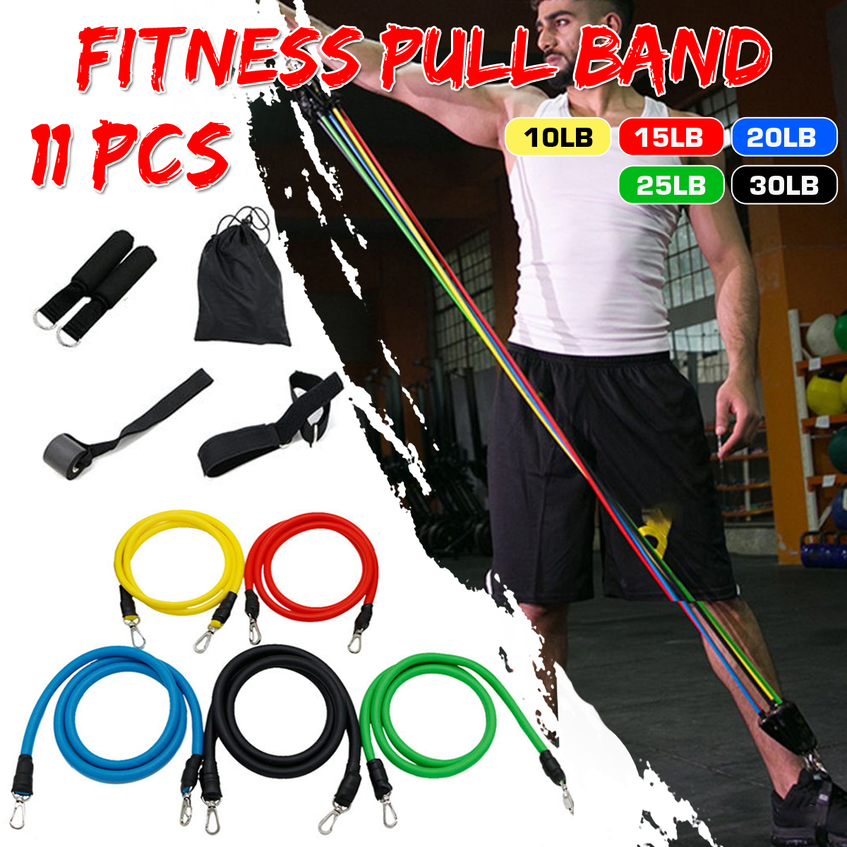 11PCS-Multifunctional-Resistance-Bands-Set-Home-Fitness-Stretch-Training-Yoga-Elastic-Pull-Rope-1792651-1