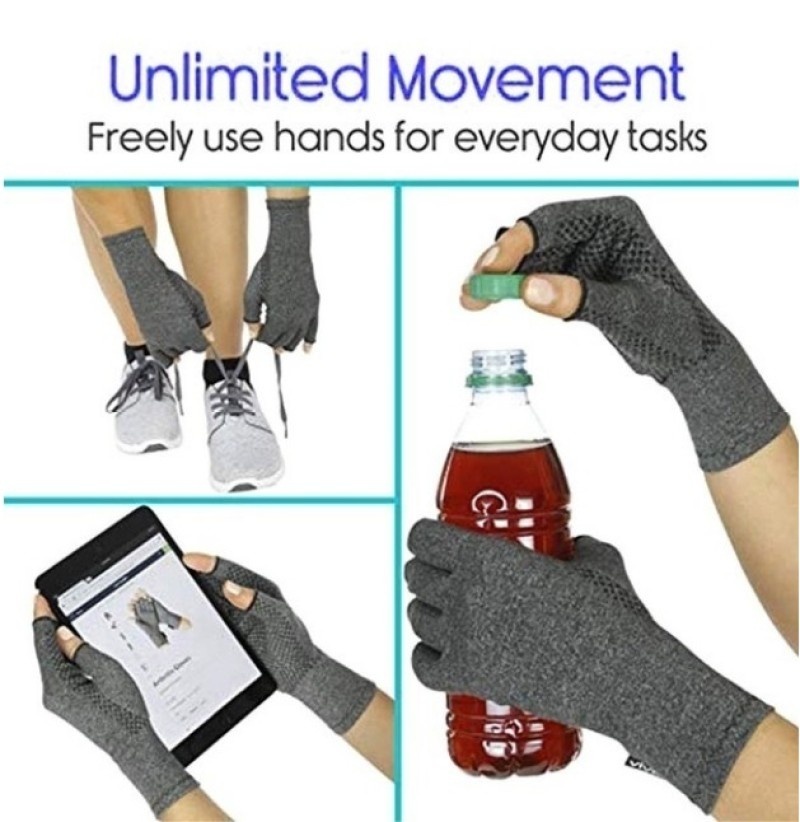 KALOAD-1-Pair-Sports-Anti-skid-Compression-Gloves-Health-Care-Half-Finger-Gloves-Arthritis-Pain-Reli-1545894-4