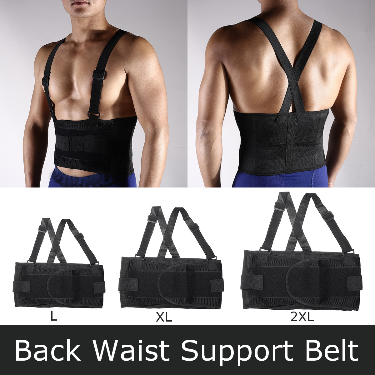 KALOAD-LXL2XL-Back-Waist-Support-Belt-Sports-Football-Fitness-Protective-Gear-Waist-Belt-1516028-5