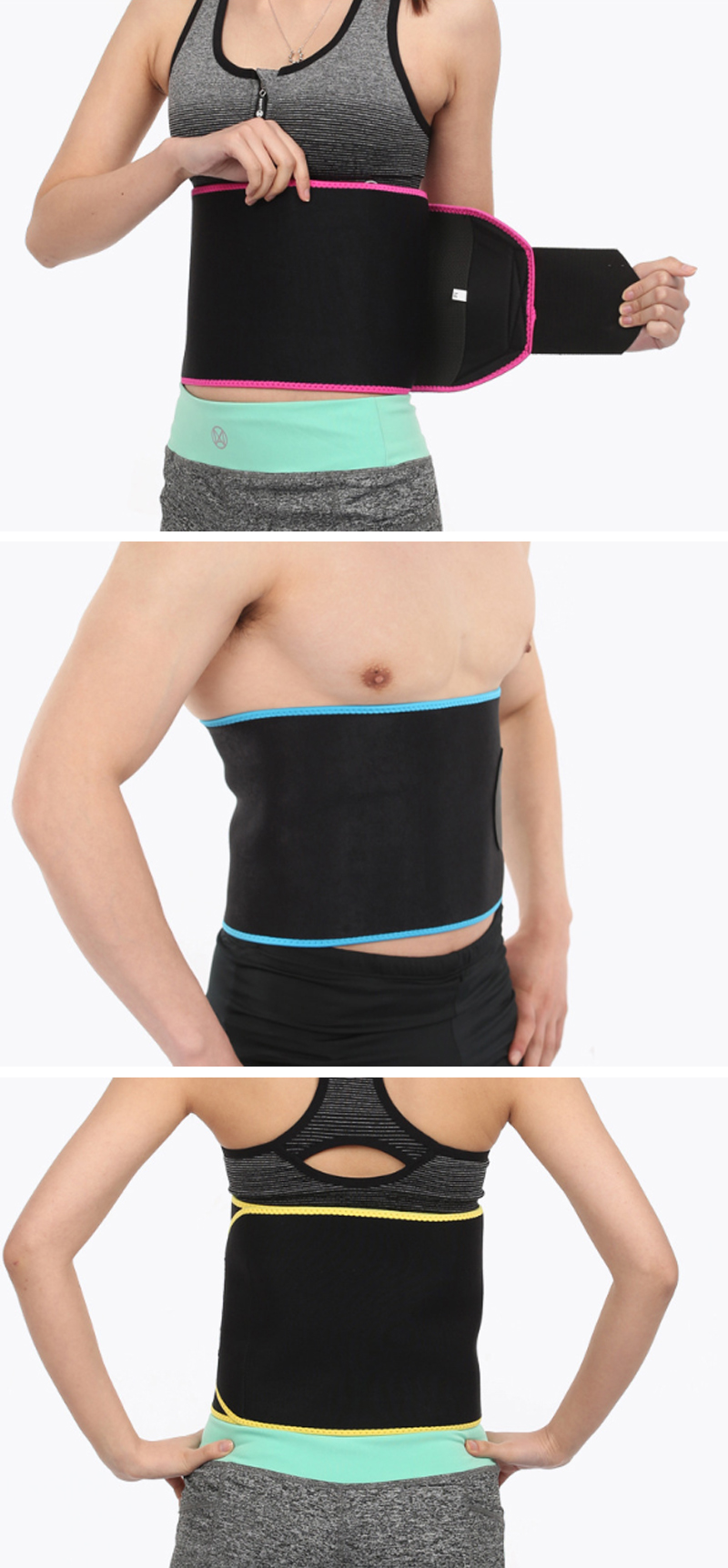 KALOAD-Lumbar-Support-Fitness-Sports-Exercise-Waist-Belt-Training-Waist-Protector-Belly-Shaper-1386374-2