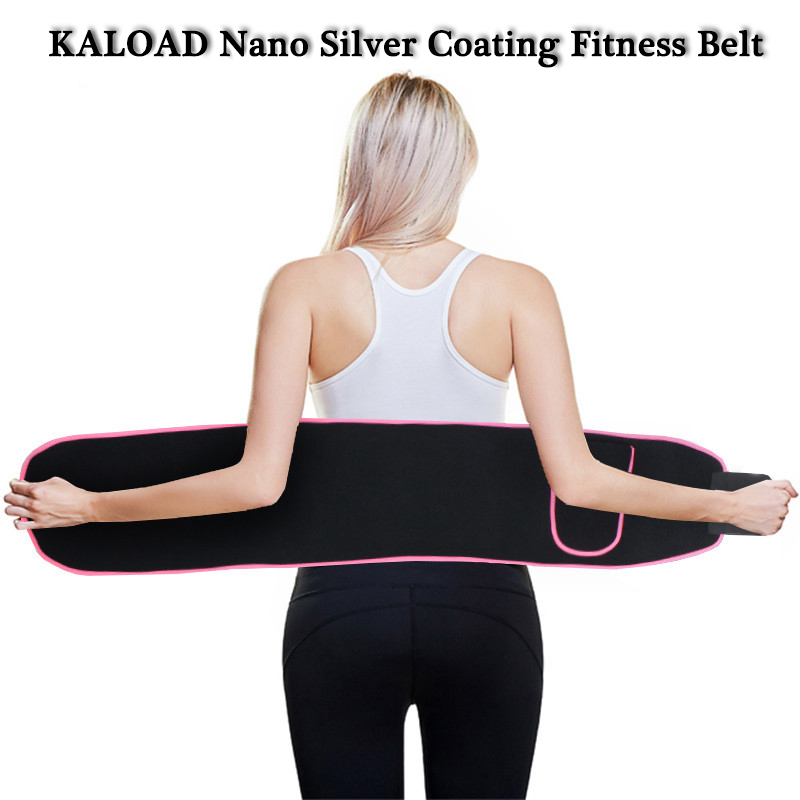 KALOAD-Nano-Silver-Coating-Fitness-Waist-Belt-Support-Quick-Sweating-Women-Men-Slimming-Trimmer-Belt-1358156-1