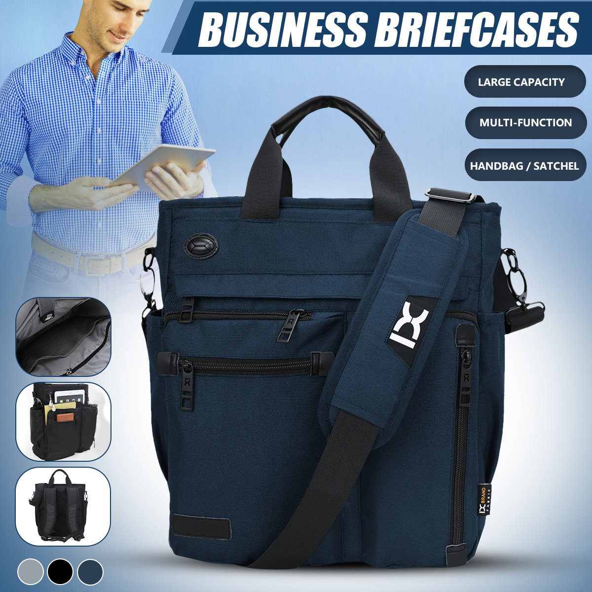 Multi-function-Nylon-Leisure-Men-Bag-Large-Capacity-Tote-Briefcases-Shoulder-Handbag-Travel-Hiking-B-1646973-2