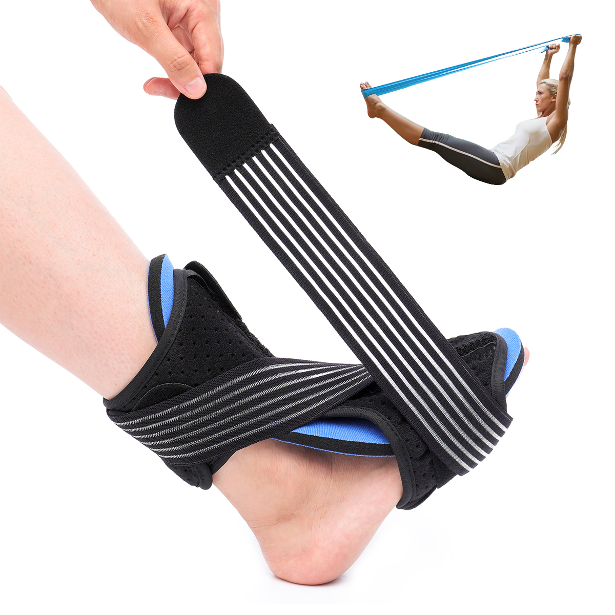 Plantar-Fasciitis-Night-Splint-Adjustable-Ankle-Brace-With-Tension-Elasticity-Fitness-Sports-Tension-1857801-12