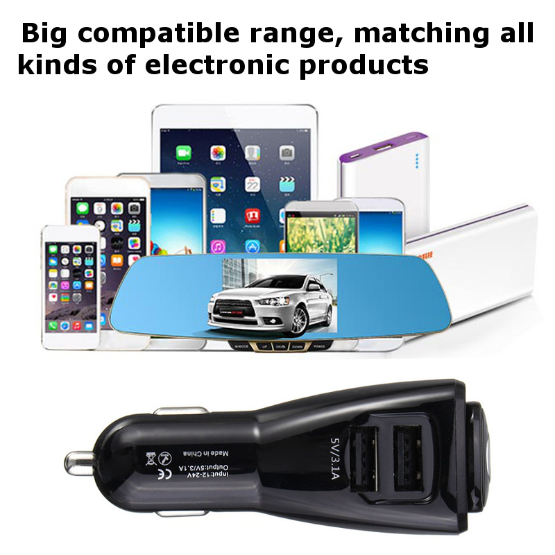 C2-Bluetooth-Car-Kit-Handsfree-Stereo-Headset-Dual-USB-In-ear-Earbud-Earphone-1143849-1