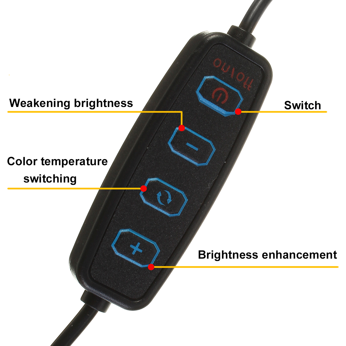 Bakeey-Dimmable-Adjustable-LED-Ring-Light-USB-Powered-LED-Ring-Fill-Light-Kit-1746563-4