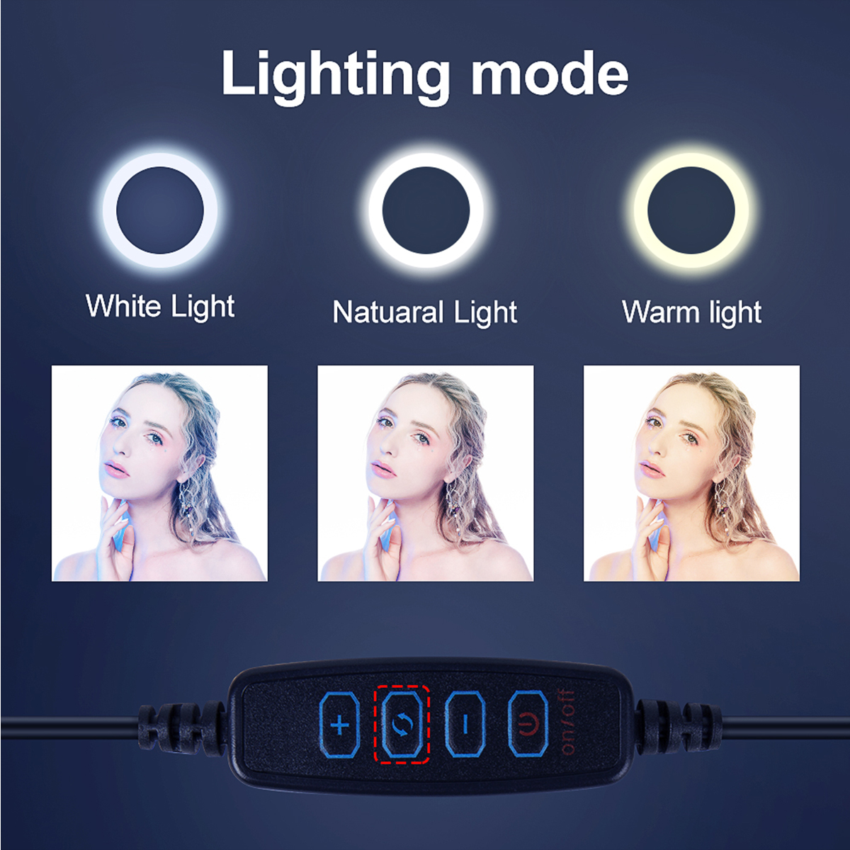 Controllable-Portable-21m-14-inch-Ring-Light-LED-Makeup-Ring-Lamp-USB-Selfie-Ring-Lamp-Phone-Holder--1645653-5