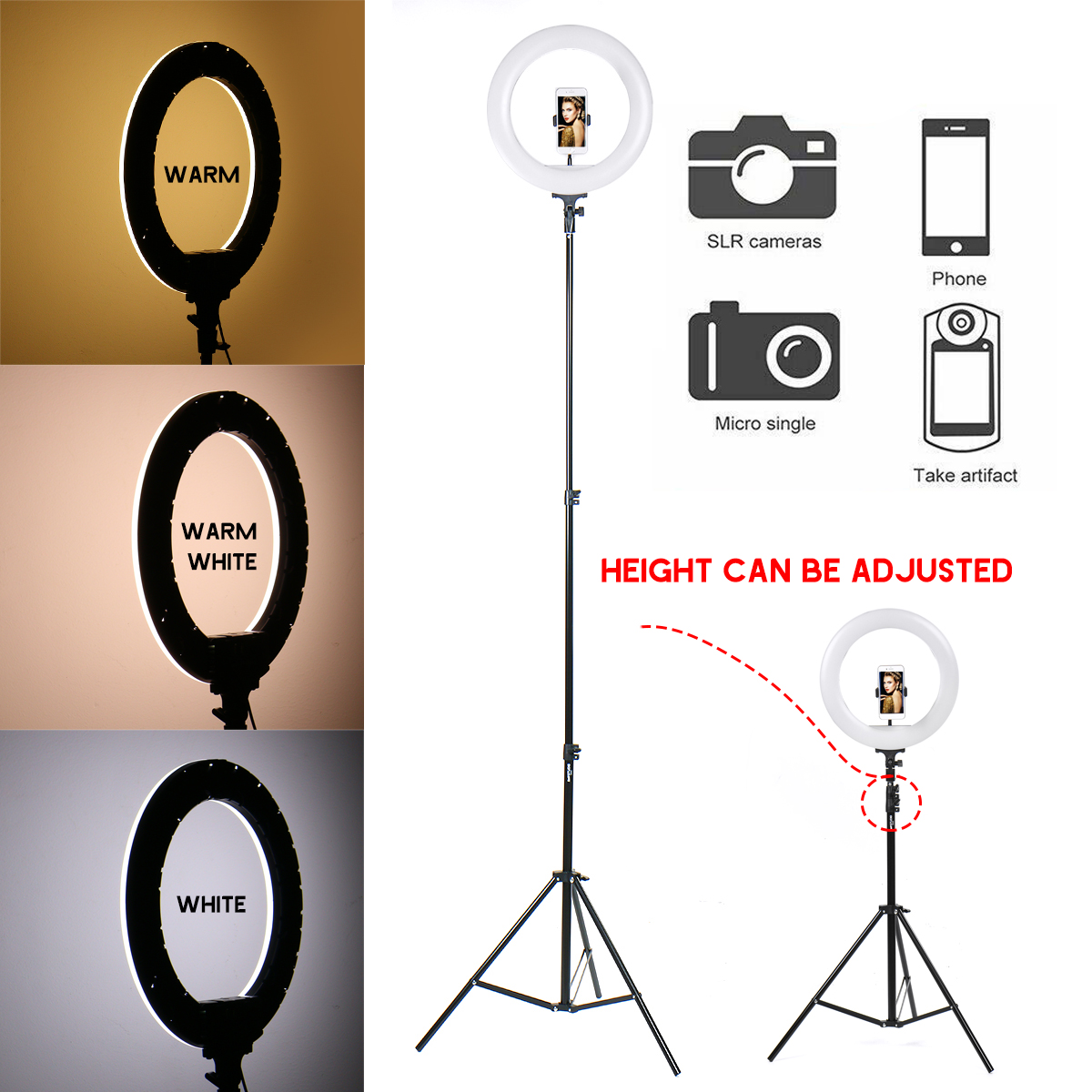 Controllable-Portable-21m-14-inch-Ring-Light-LED-Makeup-Ring-Lamp-USB-Selfie-Ring-Lamp-Phone-Holder--1645653-7