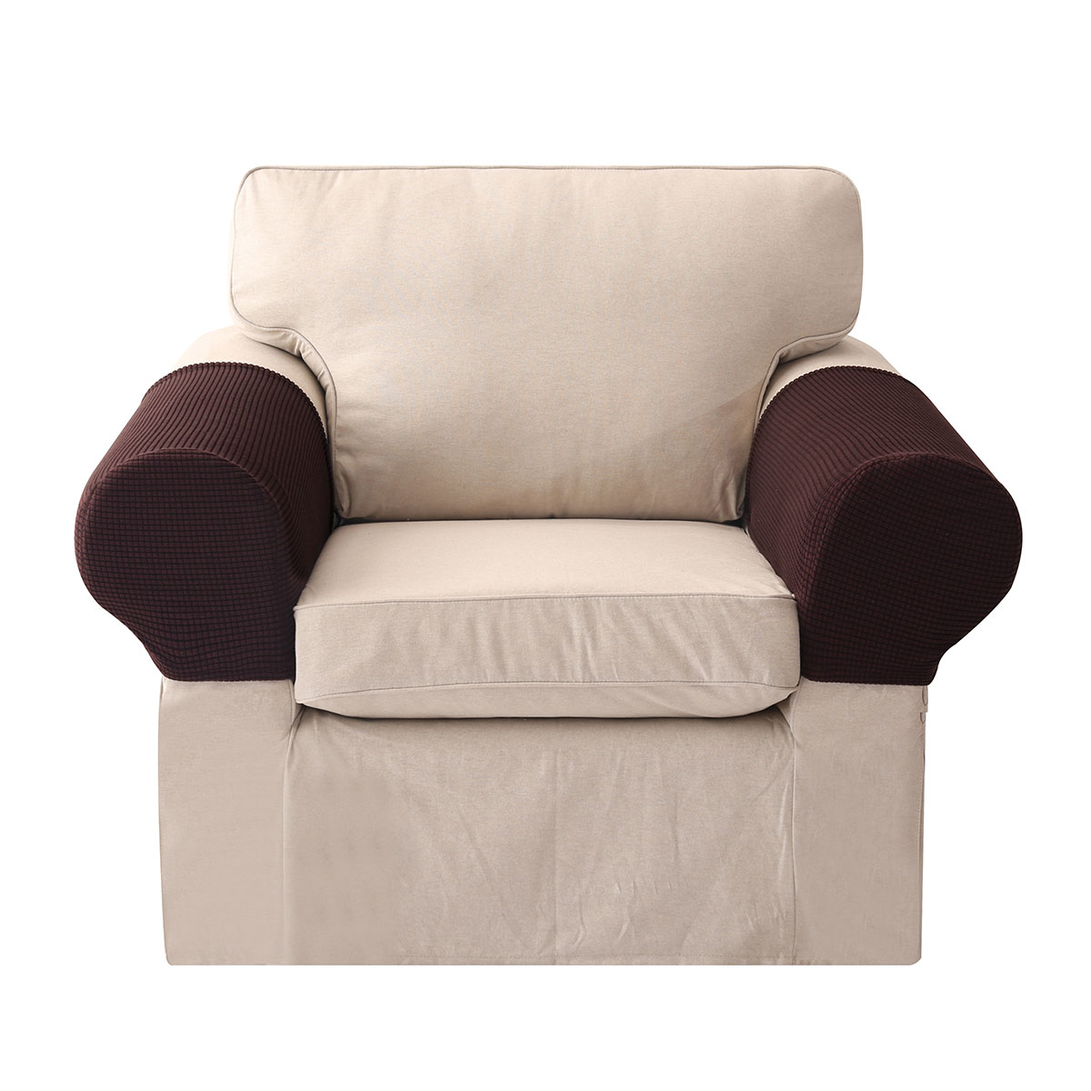 2Pcs-Silky-Universal-Elastic-Armrest-Cover-Cover-Towel-Non-slip-Knitted-Single-And-Double-Thick-Sofa-1740256-2