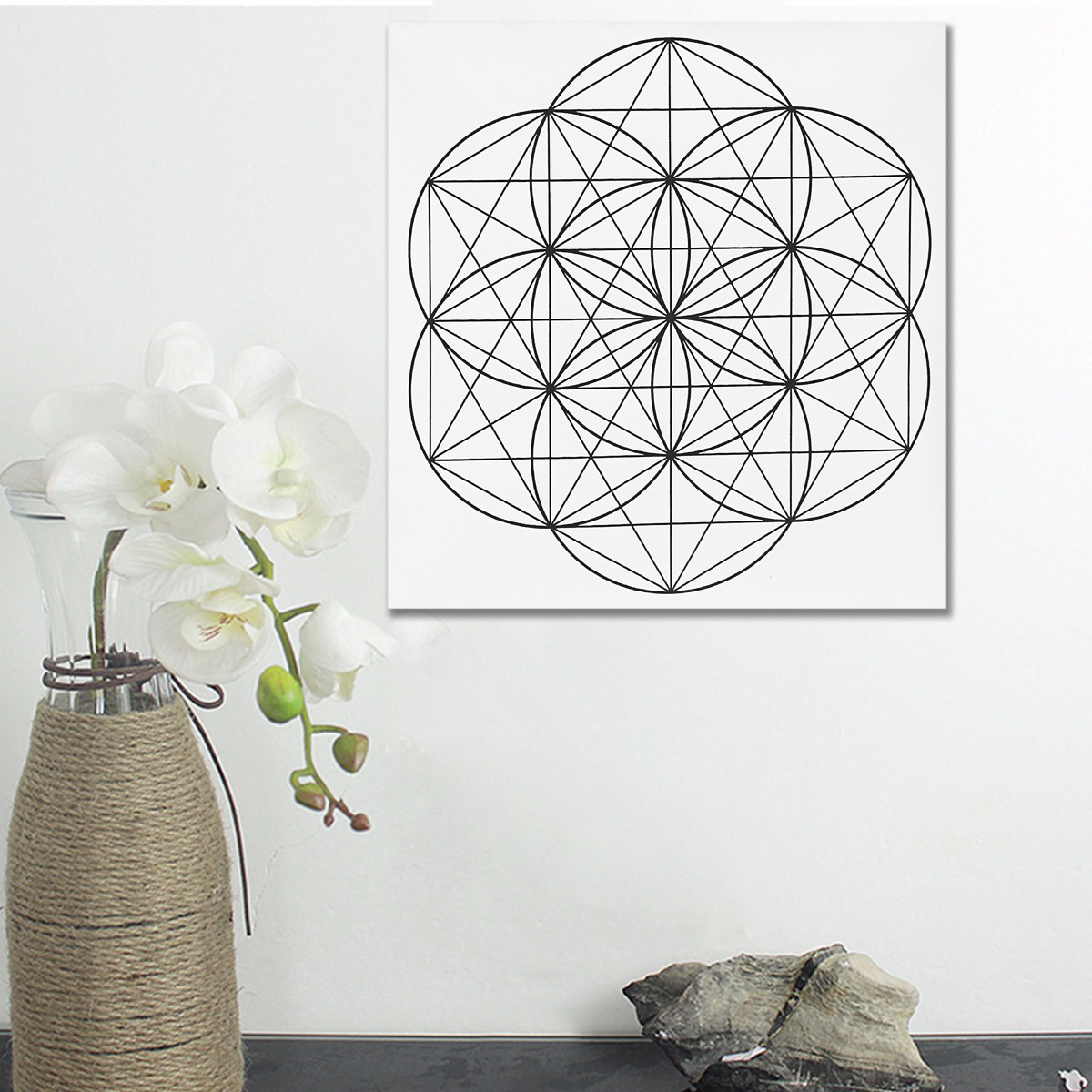 50x50cm-Flower-Of-Life-Crystal-Grid-Cloth-Sacred-Geometry-Healing-Tablecloth-Beautiful-Decorations-1366160-9