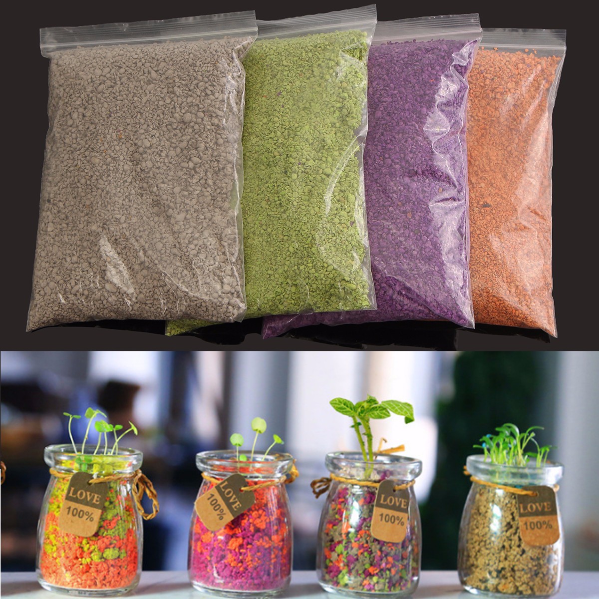 500ml-Plant-Flowers-Micro-landscape-Nutrient-Soil-Colorful-Potting-Paper-Soils-Garden-Decorations-1340136-2