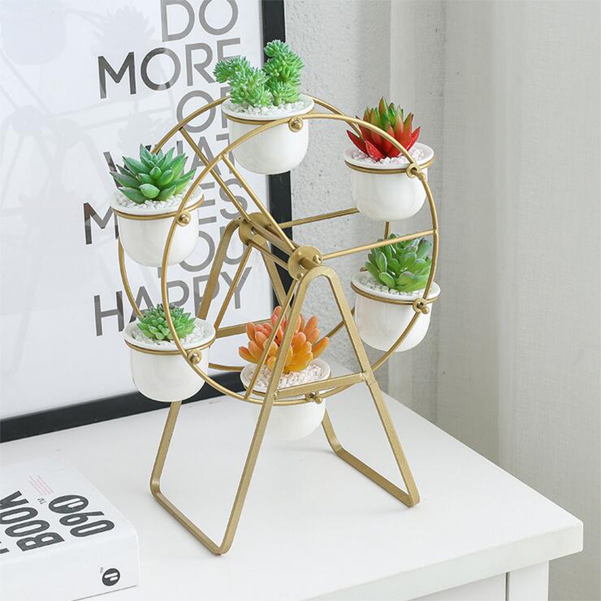 Ceramic-Succulent-Plant-Pot-Bonsai-Holder-Rack-Home-Tabletop-Decor-W-Iron-Stand-1630531-4