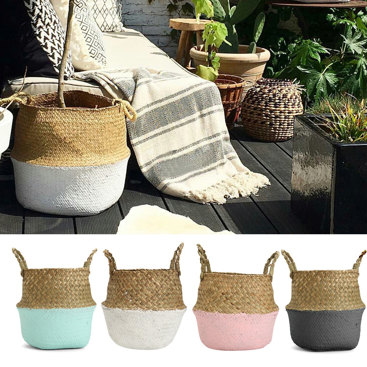 Foldable-Rattan-Straw-Basket-Flower-Pot-Hanging-Wicker-Storage-Baskets-Garden-Accessories-1217819-10