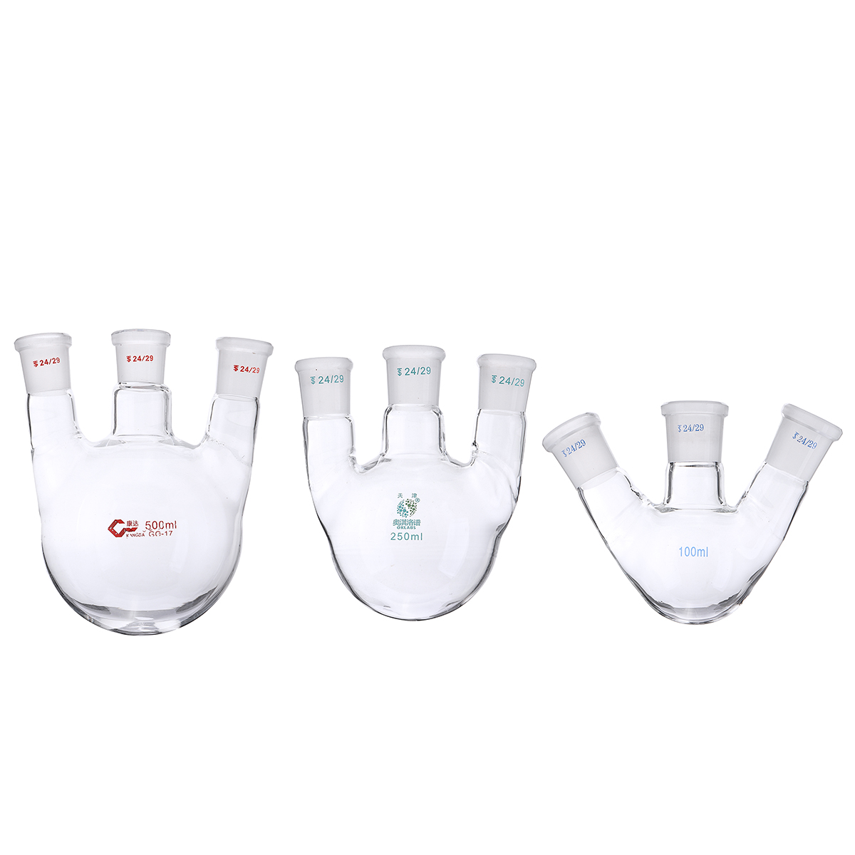 100ml-250ml-500ml-Glass-2429-Three-Neck-Round-Bottoom-Boiling-Flask-3-Neck-Laboratory-Glassware-1283654-1