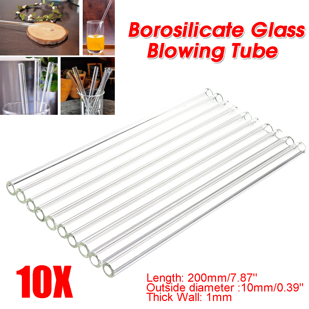 10Pcs-200mm-OD-10mm-1mm-Thick-Wall-Borosilicate-Glass-Blowing-Tube-Lab-Tubes-1623755-2