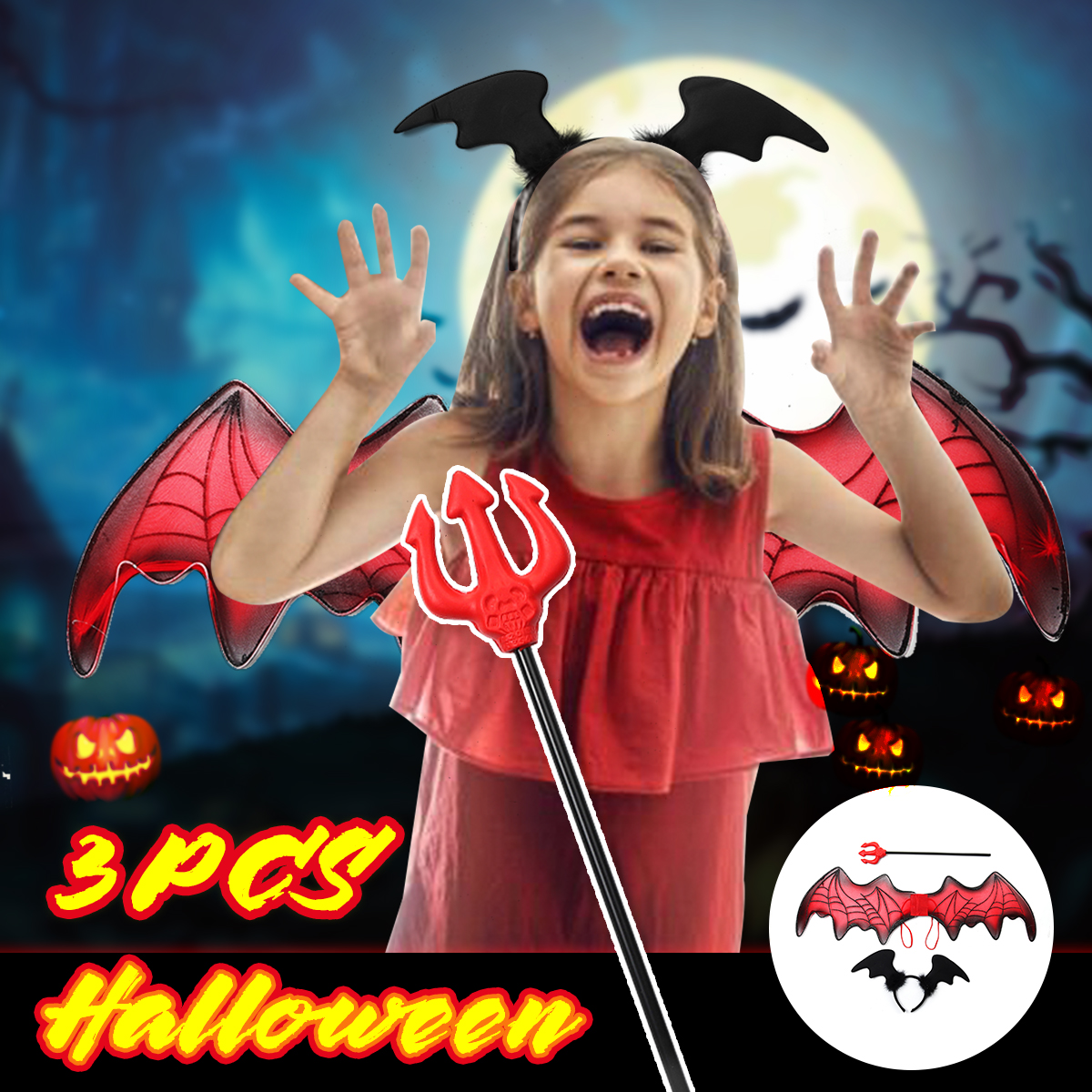 3PCS-Halloween-Decoration-Wings--Hair-Band--Fork-Toys-Cosplay-Halloween-Party-1762472-1