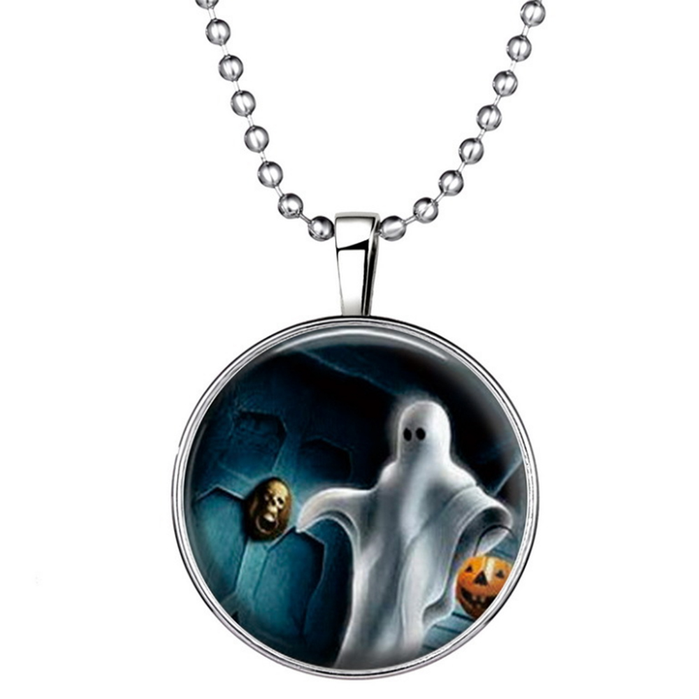 Halloween-Jewelry-Glowing-Black-Animal-Magic-Pendant-Stainless-Steel-Chain-Necklace-1330959-1