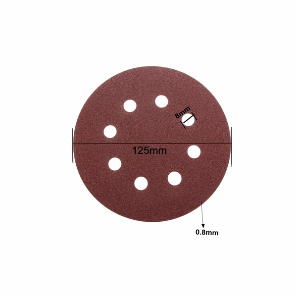 100pcs-125mm-8-Holes-Abrasive-Sand-Discs-60-240-Grit-Sanding-Papers-1070842-1