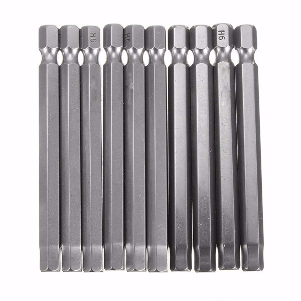 10pcs-75mm-14-Inch-Shank-Screwdriver-Bits-Set-6mm-Hex-Head-Magnetic-Screwdriver-Bits-1111755-4