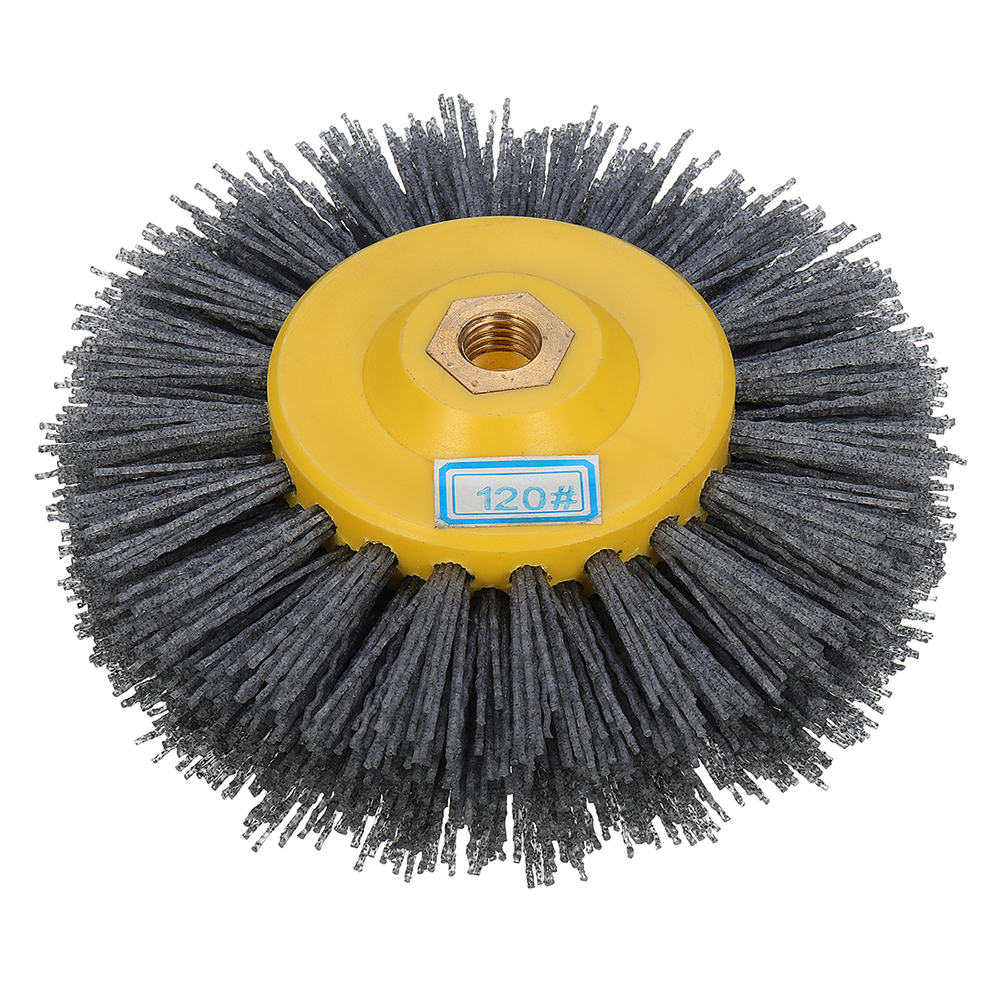 150x40mm-M14-Nylon-Wire-Drawing-Wheel-Brush-80120180320-Grit-Drum-Burnishing-Polishing-Wheel-1375320-5