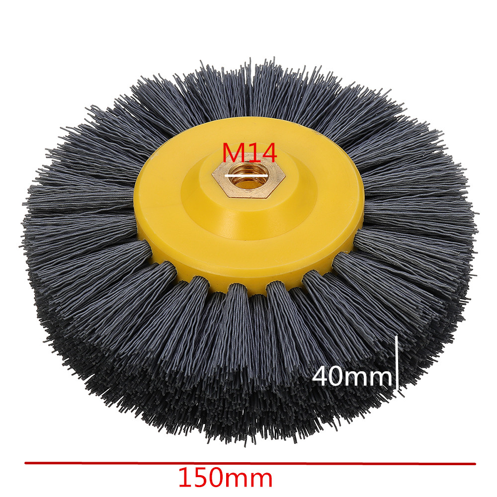 150x40mm-M14-Nylon-Wire-Drawing-Wheel-Brush-80120180320-Grit-Drum-Burnishing-Polishing-Wheel-1375320-10