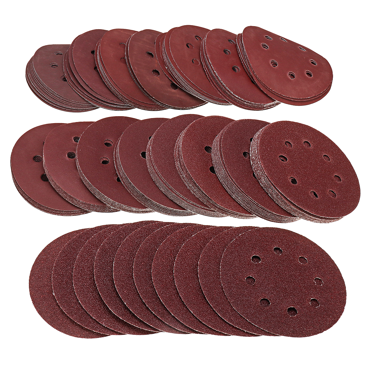 160Pcs-5-Inch-8-Hole-Hook-Loop-Sanding-Discs-40-2000-Grit-Orbital-Sander-Sandpaper-1306547-4