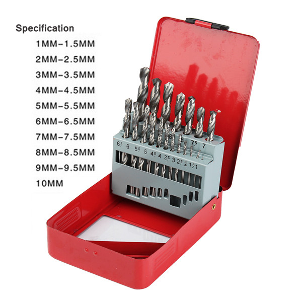 19pcs-HSS-1-10mm-Twist-Drill-Bits-Set-High-Speed-Steel-Straight-Shank-Twist-Drill-Bit-1239646-1