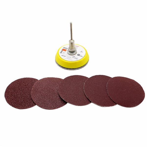 2-Inch-50mm-M6-Self-adhesive-Wool-Polishing-Disc-with-50pcs-60-to-180-Grit-Sand-Paper-1090389-3