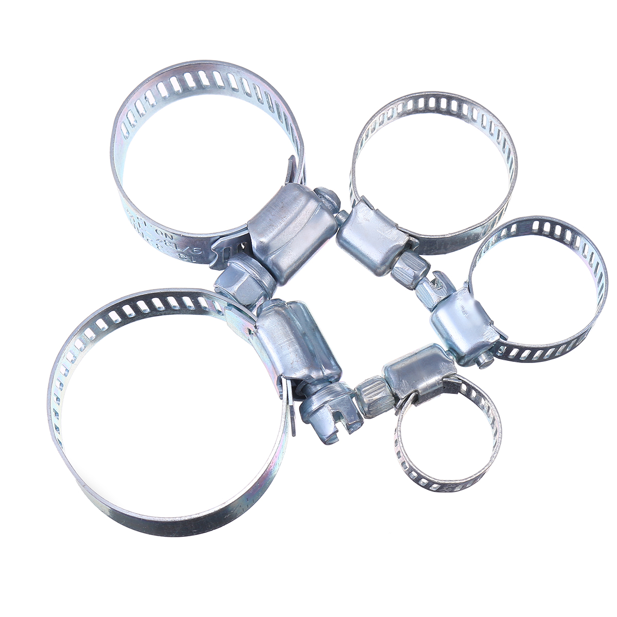 26pcs-Stainless-Steel-Drive-Hose-Clamp-Adjustable-Fuel-Pipe-Worm-Gear-Clip-1629544-2