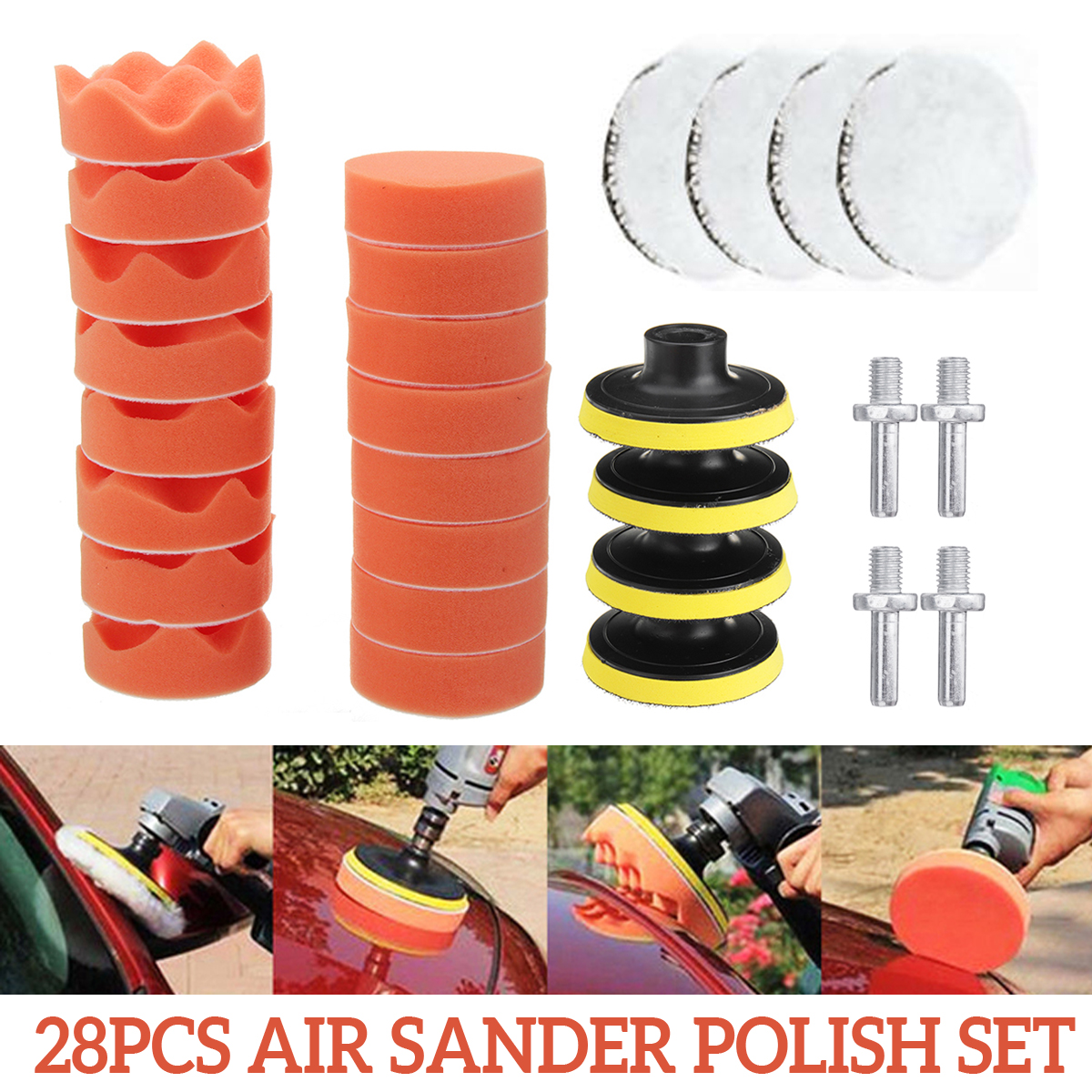 28pcs-3-Inch-Waxing-Buffing-Polishing-Sponge-Pads-Kit-Sander-Polisher-Gross-Polishing-Pad-1557751-2