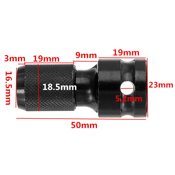 2Pcs-12-Inch-Square-To-14-Inch-Hex-Female-Telescopic-Socket-Adapter-Drill-Chuck-Converter-Impact-Dri-1816332-5