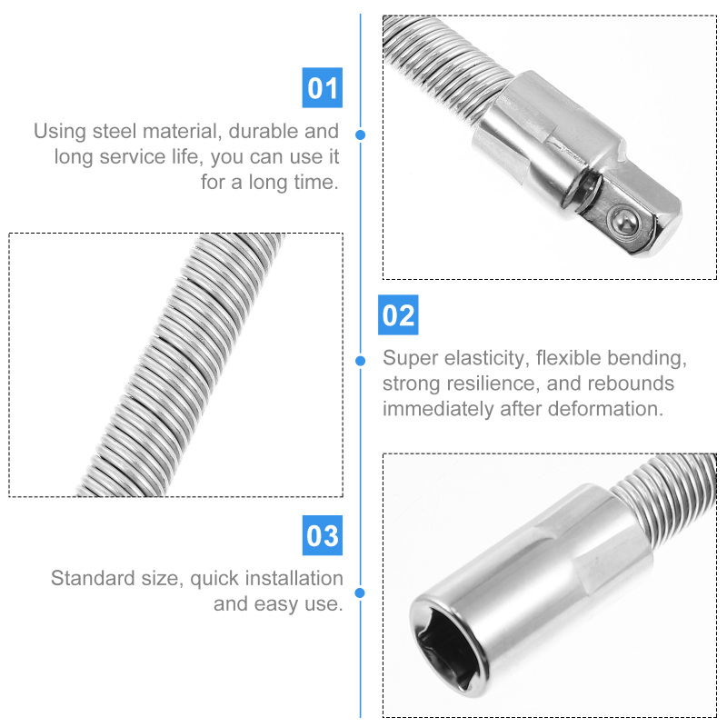 38-14-12-Inch-Ratchet-Wrench-Elastic-Extension-Rod-Screwdriver-Screw-Nut-Bendable-Sleeve-1906372-2