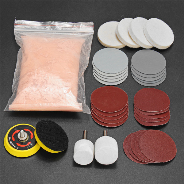 39pcs-Glass-Polishing-Kit-Scratch-Remover-Powder-with-Sanding-Disc-and-Polishing-Wheel-1245733-1