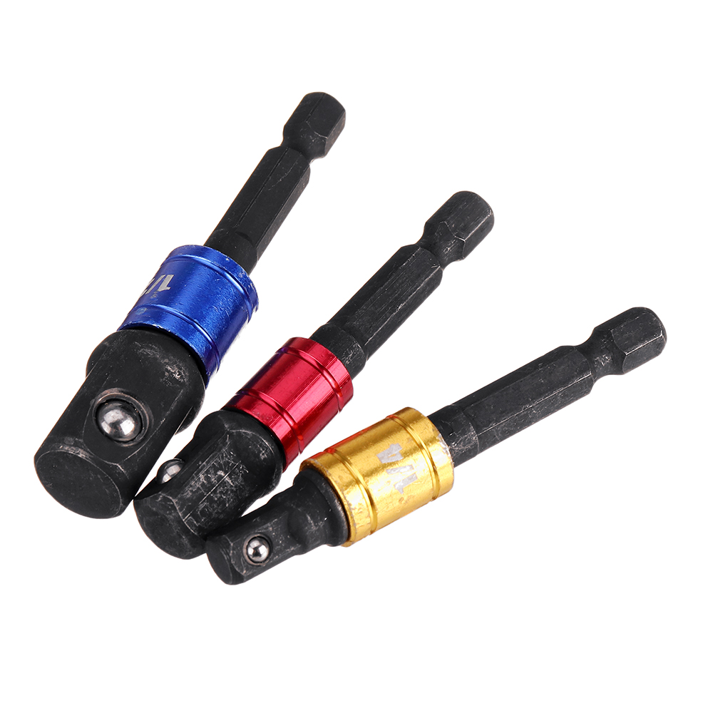 3Pcs-Black-Screwdriver-Extension-Bar-Adapter-14-Inch-Hex-Shank-Screwdriver-Bit-Socket-Adapter-1652331-3