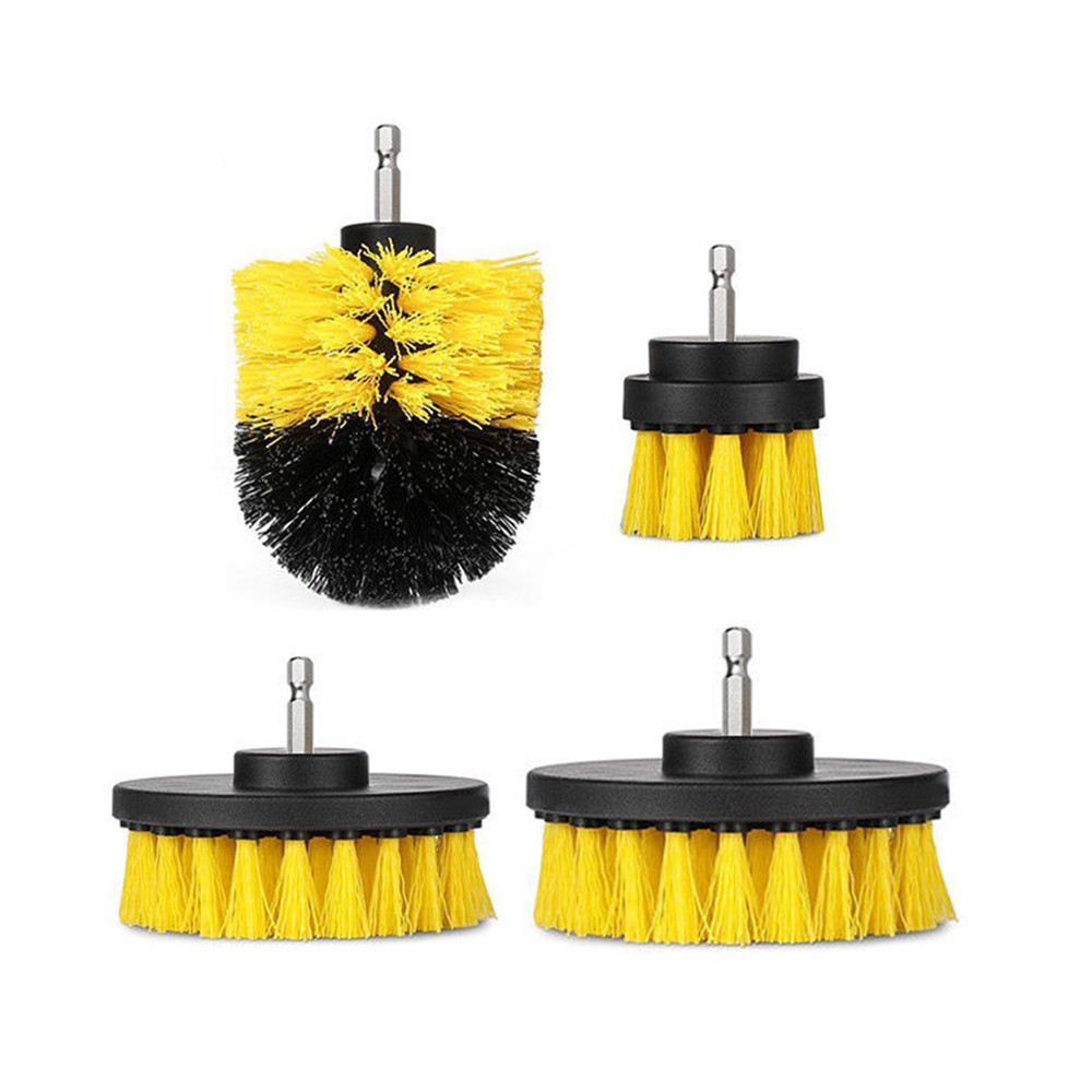 4pcs-23545-Inch-Drill-Brush-Kit-Tub-Cleaner-Scrubber-Cleaning-Brushes-YellowRedBlue-1313628-2