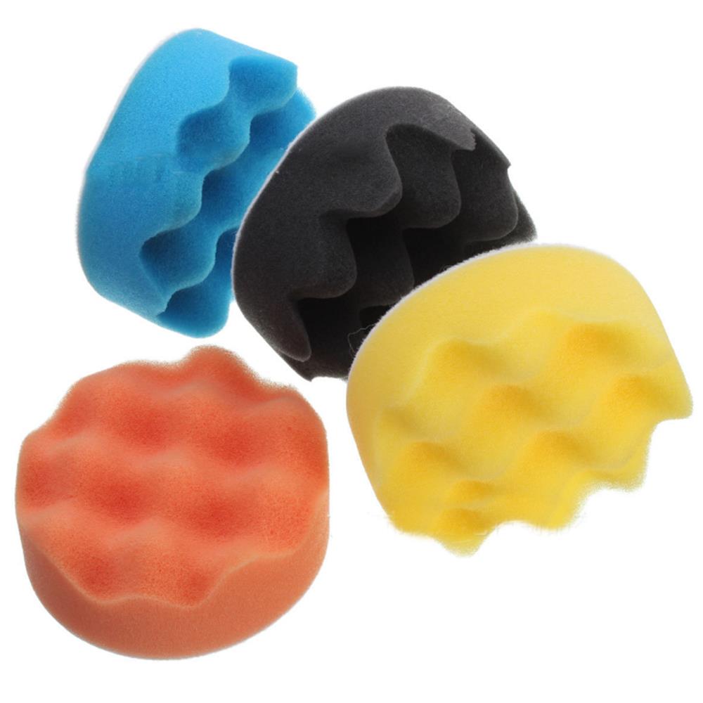 4pcs-4-Inch-Buffing-Pads-Wave-Sponge-Polishing-Pad-Kit-For-Sanding-Polisher-Buffer-Wash-Cleaning-Set-1370967-2