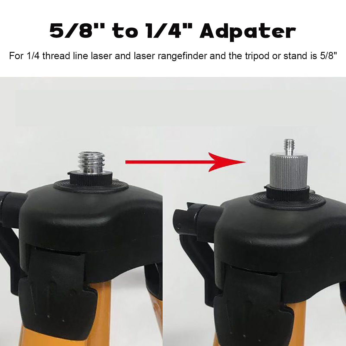 58quot-to-14quot-Thread-Screw-Adpater-for-Laser-Level-and-Rangefinder-Tripod-Stand-1614855-2